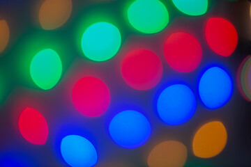 Unfocussed Abstract Colorful Light Decoration Background