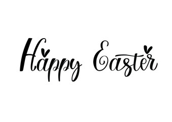 Happy Easter Quote vector illustration. Easter Lettering design.