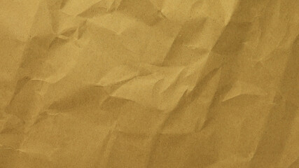 Recycle Paper Texture background. Crumpled Old kraft paper abstract shape background with space Yellow crumpled paper for text high resolution.