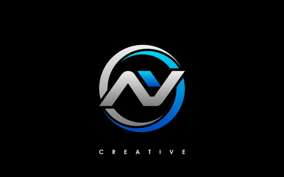 AY Letter Initial Logo Design Template Vector Illustration