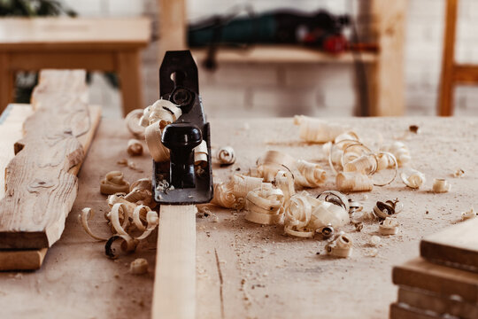Carpentry plane tool for woodworking in workshop