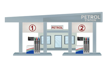 Gas petrol station. vector illustration