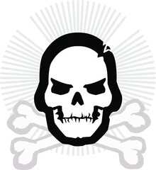 pirate skull and crossbones icon