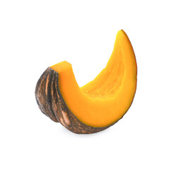 Thai dessert - Close up of Egg Custard in the pumpkin on white background.