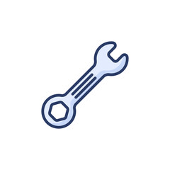 Wrench icon in vector. Logotype
