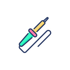 Soldering Iron icon in vector. Logotype