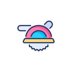 Circular Saw icon in vector. Logotype