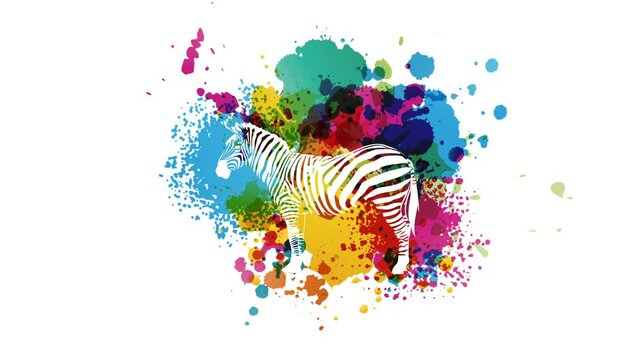 zebra background graphic animation