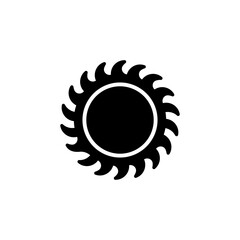 Circular Saw Blade icon in vector. Logotype
