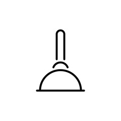 Plunger icon in vector. Logotype