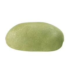 Green coffee bean on white background. 3D illustration