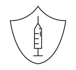 syringe icon vector design template