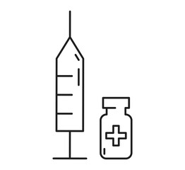 Vaccine icon vector illustration