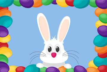 Vector illustration Easter in flat style
