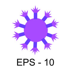 Coronavirus. Virus symbol image, colored COVID-19.