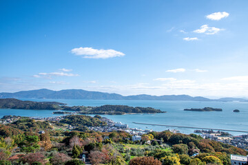 瀬戸内海の美しい景色・岡山県瀬戸内市牛窓町　Beautiful view of Setonaikai, Inland Sea of Japan, in Ushimado town, Setouchi city, Okayama pref. Japan.