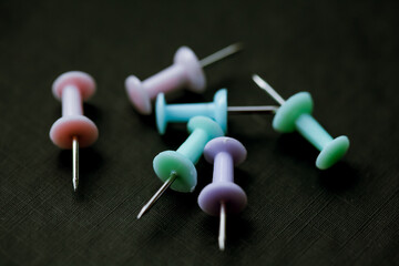 close up of pins