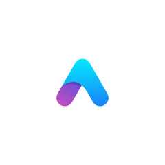 letter a ilustration colorful logo design for your brand