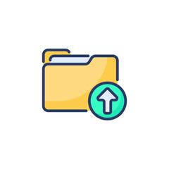 File Upload icon in vector. Logotype
