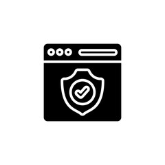 Web Security icon in vector. Logotype