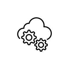 SEO Cloud icon in vector. Logotype