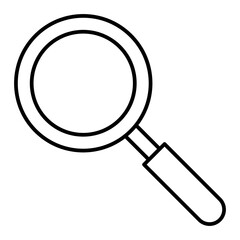 Vector Search Outline Icon Design