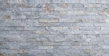 Close up of gray decorative stone on the wall