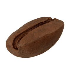 One coffee bean. 3D illustration