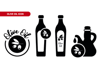 Vector image. Olive oil icon.