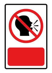 Obraz premium Do not say symbols Background for putting text, vector illustration.