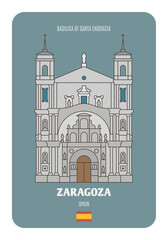 Basilica of Santa Engracia in Zaragoza, Spain