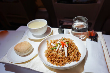 ビジネスクラスの機内サービス