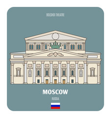 Bolshoi Theatre in Moscow, Russia