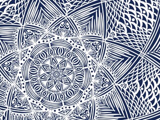 Mandala decoration ornament, isolated design element background. Tribal ethnic fashion motif for paper, textile, cloth fabric print. Digital art illustration