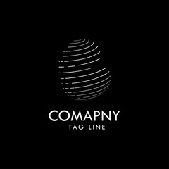 logo b with a curved dotted line