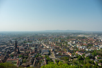 View from Schlossberg Tower towards Freiburg