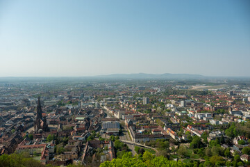 View from Schlossberg Tower towards Freiburg