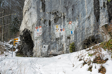 Ehemaliger Militärunterstand aus dem zweiten Weltkrieg, am Renggpass, Kanton Obwalden, Schweiz