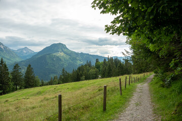 Hiking Trail towards Imberger Horn and Nebelhorn