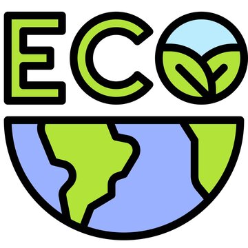 Eco icon, Earth Day related vector