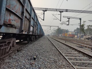 Fototapeta na wymiar train and tracks