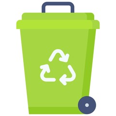 Recycling bin icon, Earth Day related vector