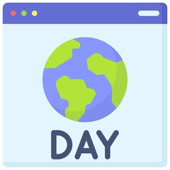 Windows Application icon, Earth Day related vector