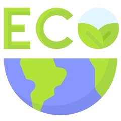 Eco icon, Earth Day related vector