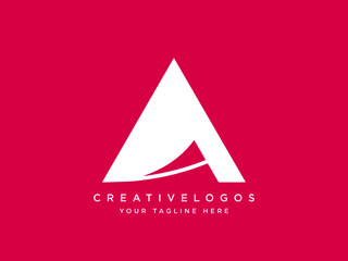 Fototapeta premium Letter A Logo Design, Creative Letter AA Logo, Alphabet Logo Vector, Triangle A Logo Vector