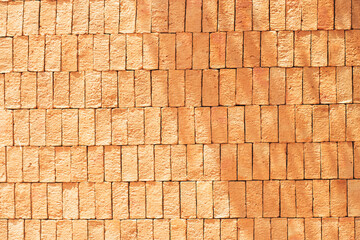 Rectangular orange bricks random pattern wall background. Brick Paver Laying Patterns ideas