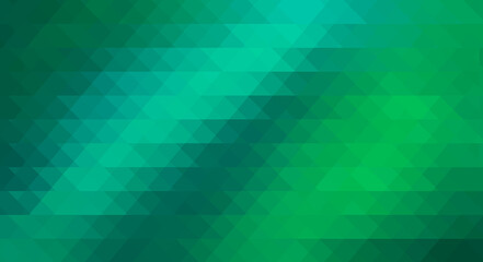 Fototapeta na wymiar modern abstract colorful triangle background in gradient of green and teal color. bright green geometrical background for nature concept.