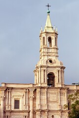 Fototapeta na wymiar Basilica cathedral de Arequipa city Peru