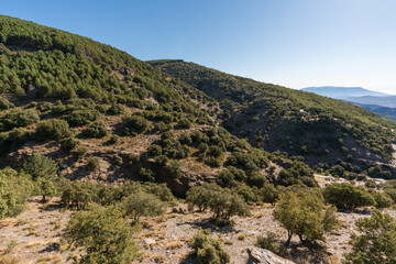 Fototapeta premium Mountainous landscape in Sierra Nevada in southern Spain