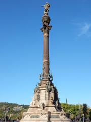 The Columbus Monument, Mirador de Colom, monument to Christopher Columbus at the lower end of La...